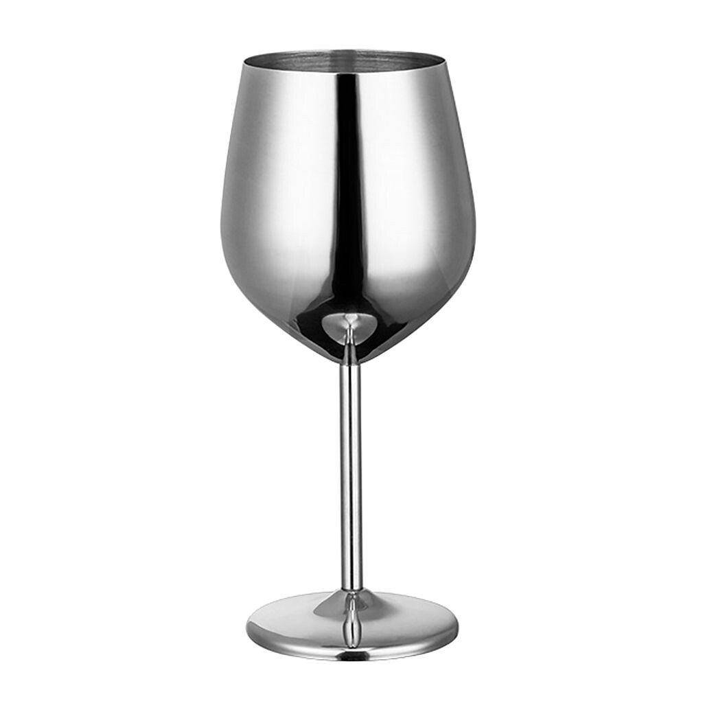 

530 мл стеклянная кружка из нержавеющей стали для красного вина, виски, чашки для домашнего бара, сока, напитка, серебро Hameb