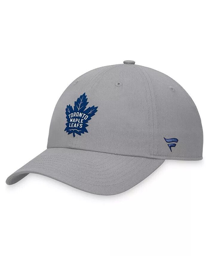 

Мужская серая регулируемая кепка Toronto Maple Leafs Extra Time Fanatics, серый