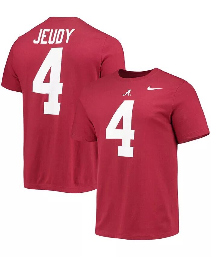 

Мужская футболка с именем и номером выпускника Jerry Jeudy Crimson Alabama Crimson Tide Nike