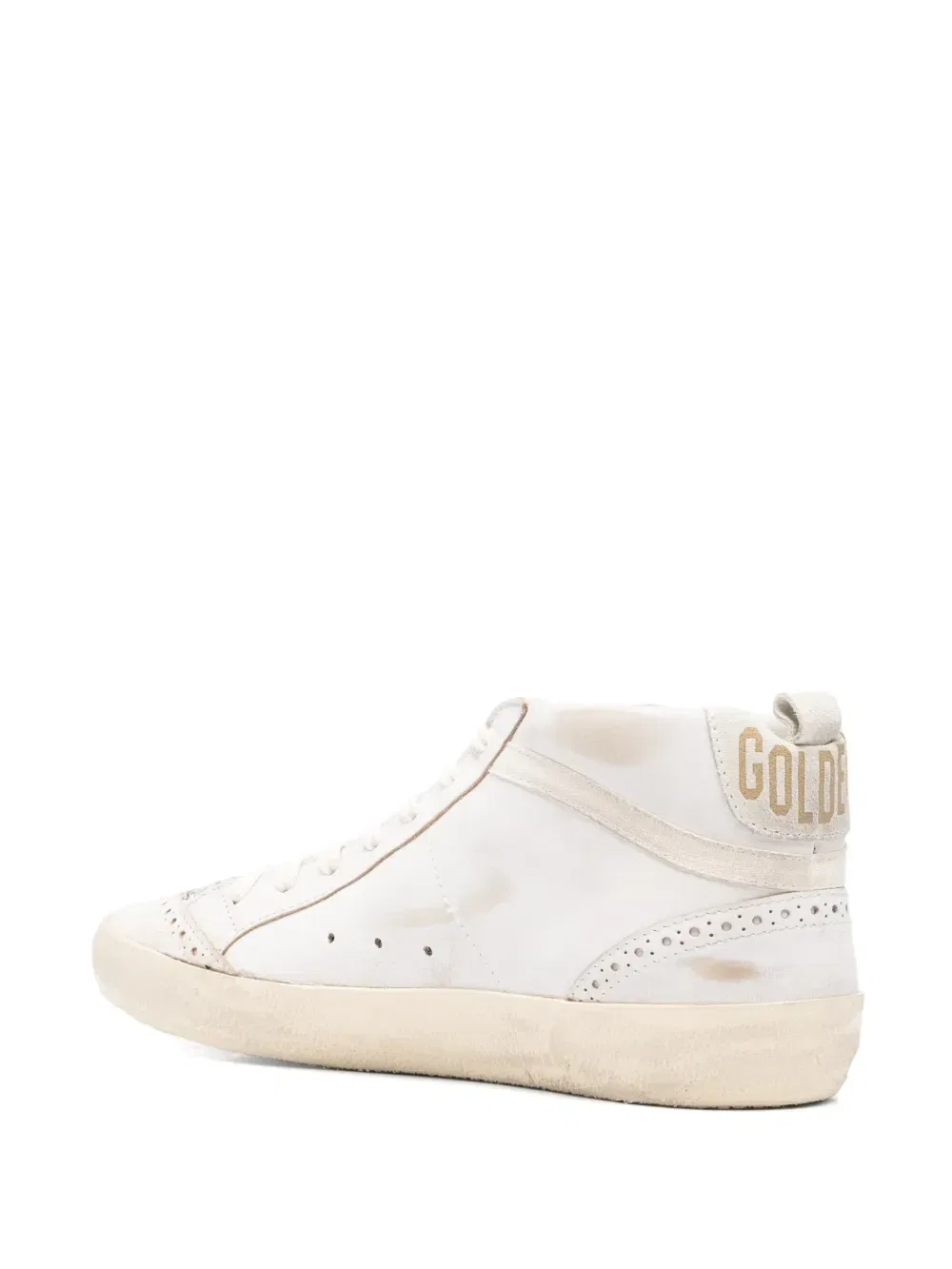 Кеды Mid Star на шнуровке GOLDEN GOOSE, бежевый — фото 3