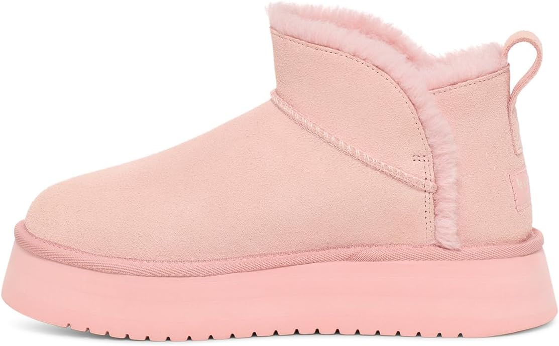 Женские ботинки Koolaburra by UGG Koola Ultra Mini замшевые на платформе, светло-розовый — фото 4