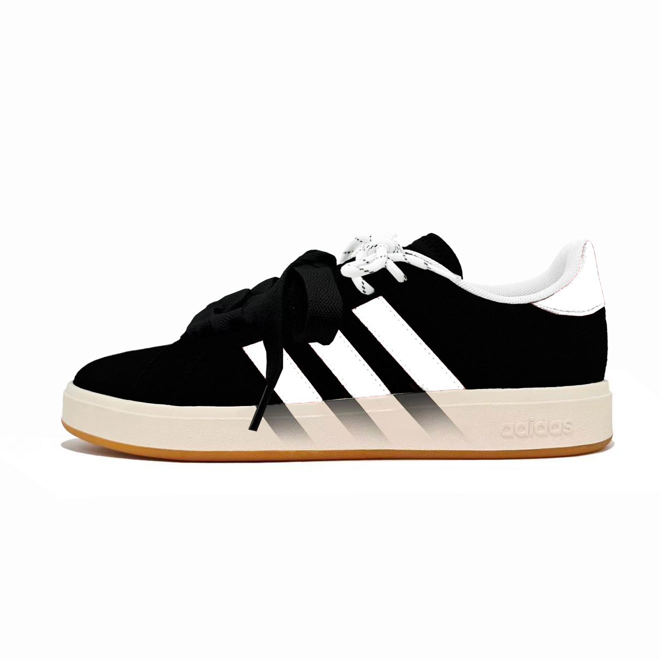 

Adidas Grand Court Base 00s Ink White Ice Cube Abrasion Resistant Low top Skateboard Shoes Unisex черные белые