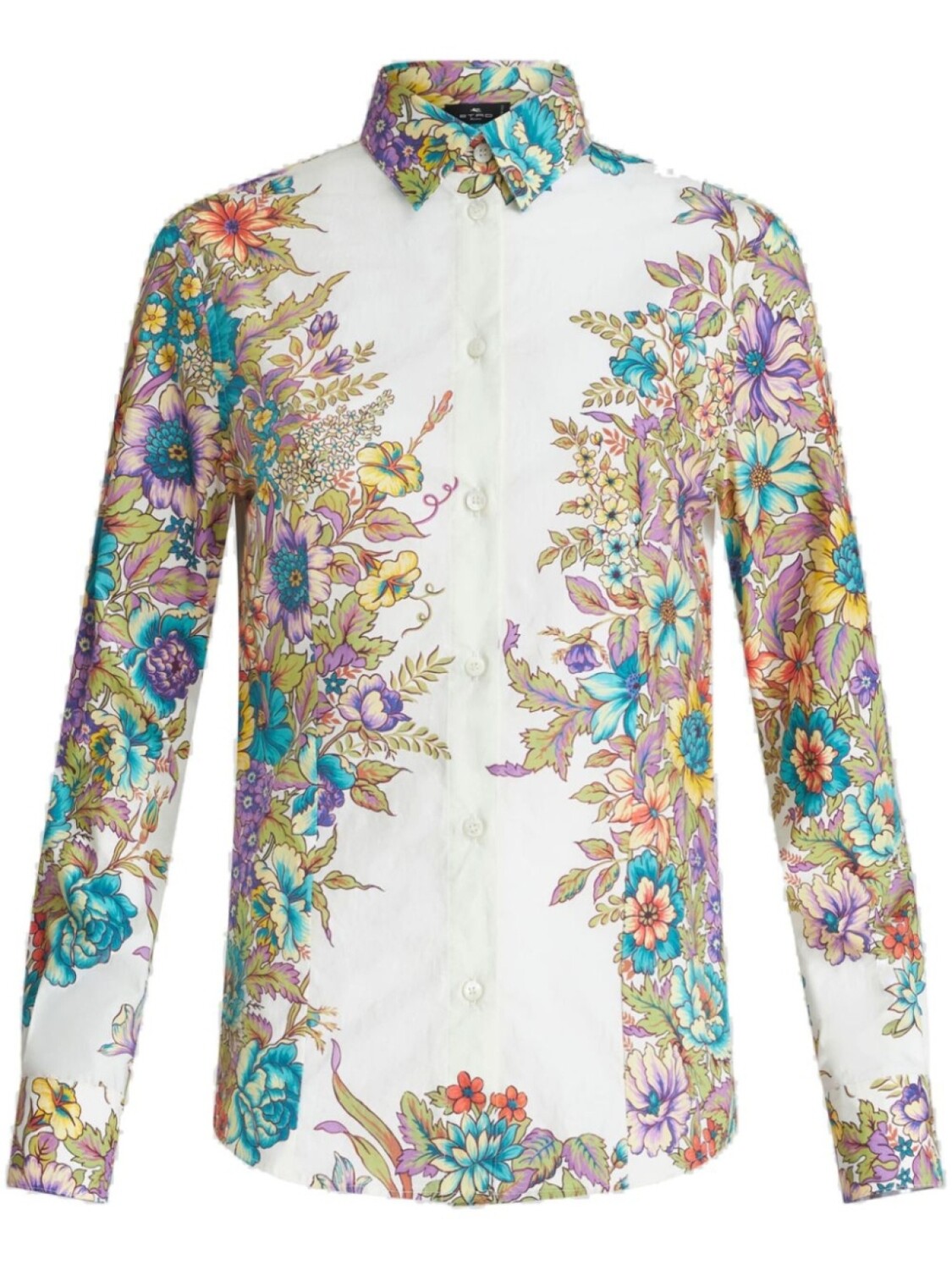 

ETRO рубашка с цветочным принтом, белый