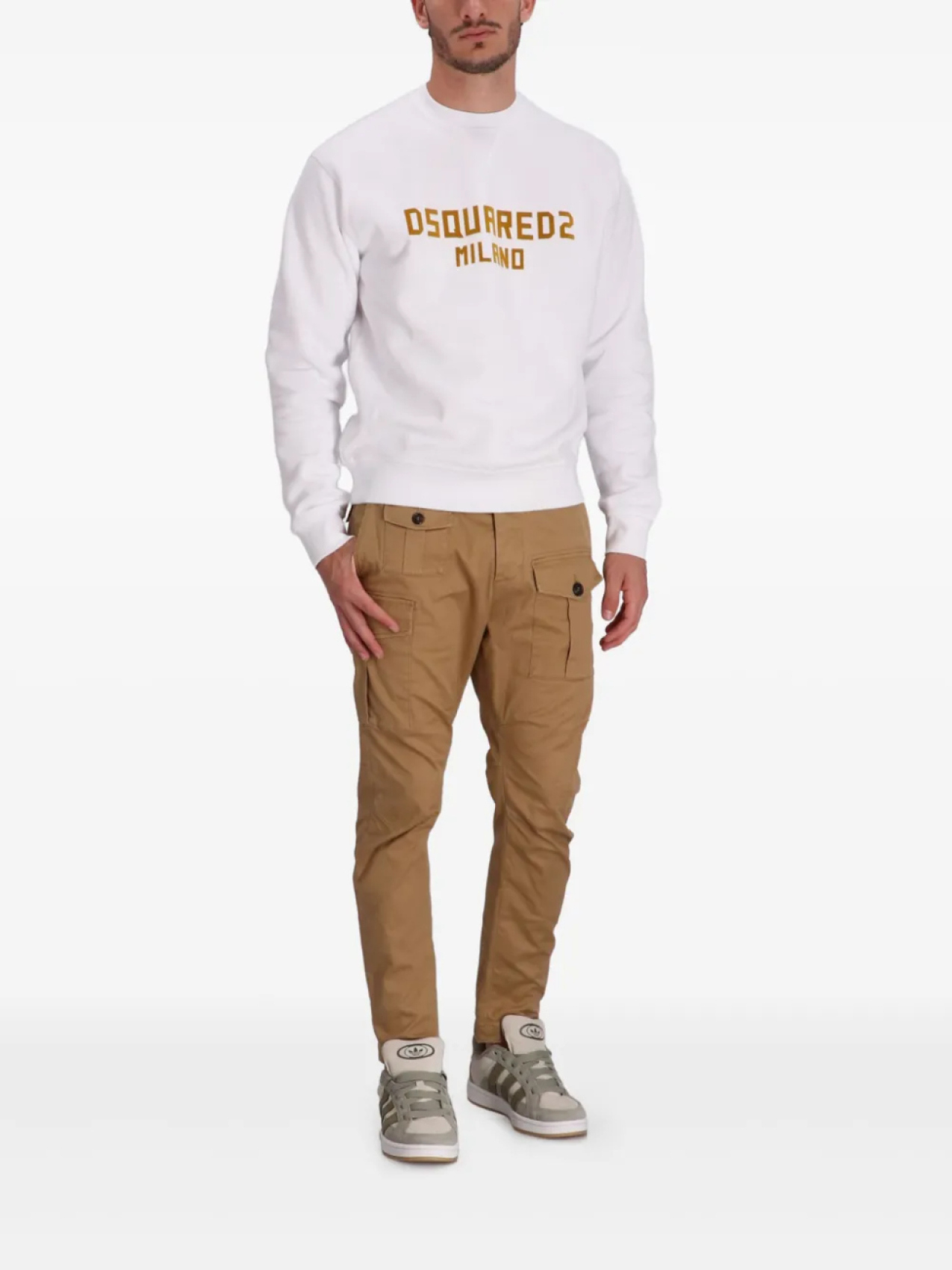 Толстовка DSQUARED2 Milano, белый — фото 2