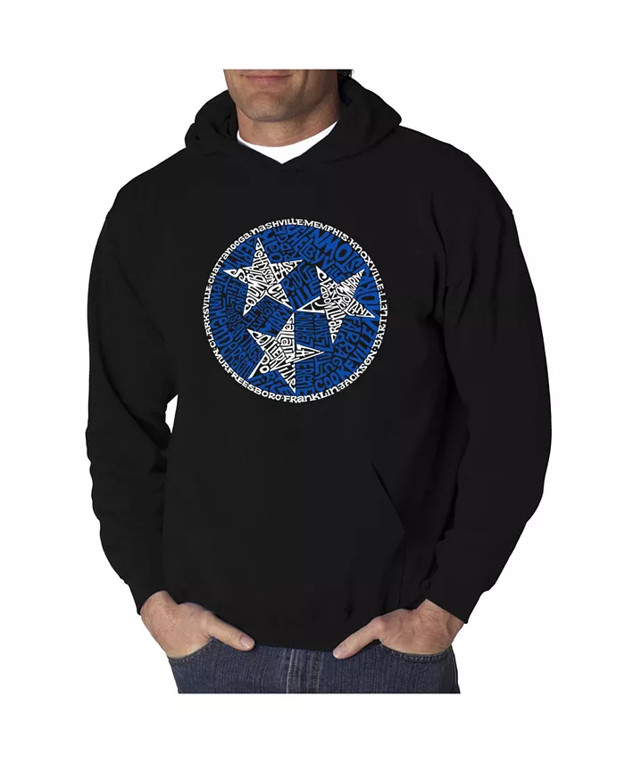 

Мужской худи с принтом Tennessee Tristar Word Art LA Pop Art, серый