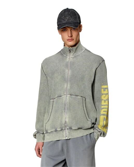 

Мужская толстовка на молнии Diesel, серый