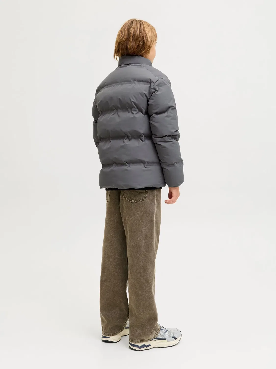 Стеганая куртка из полиэстера JACK & JONES Junior, castlerock — фото 4