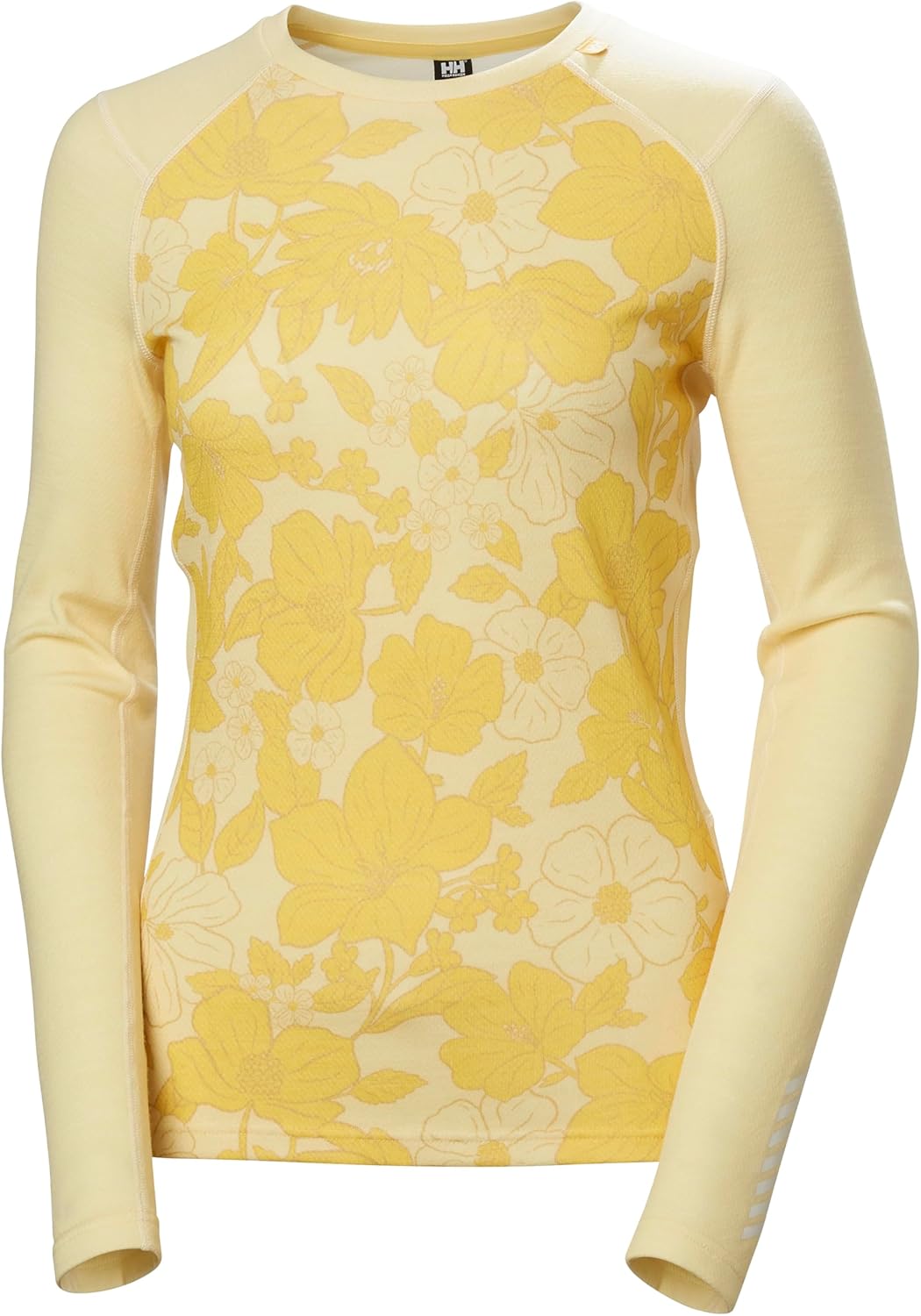 

Helly-Hansen W LIFA Merino Midweight Graphic Crew Base Layer Crew Top Thermal Shirt, Long Sleeve, Cold Weather, Breathable Helly Hansen, 367 Yellow Cream