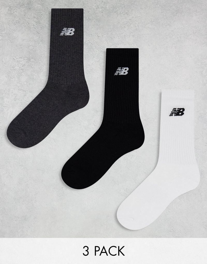 

New Balance – Комплект из 3 пар ярких носков с логотипом