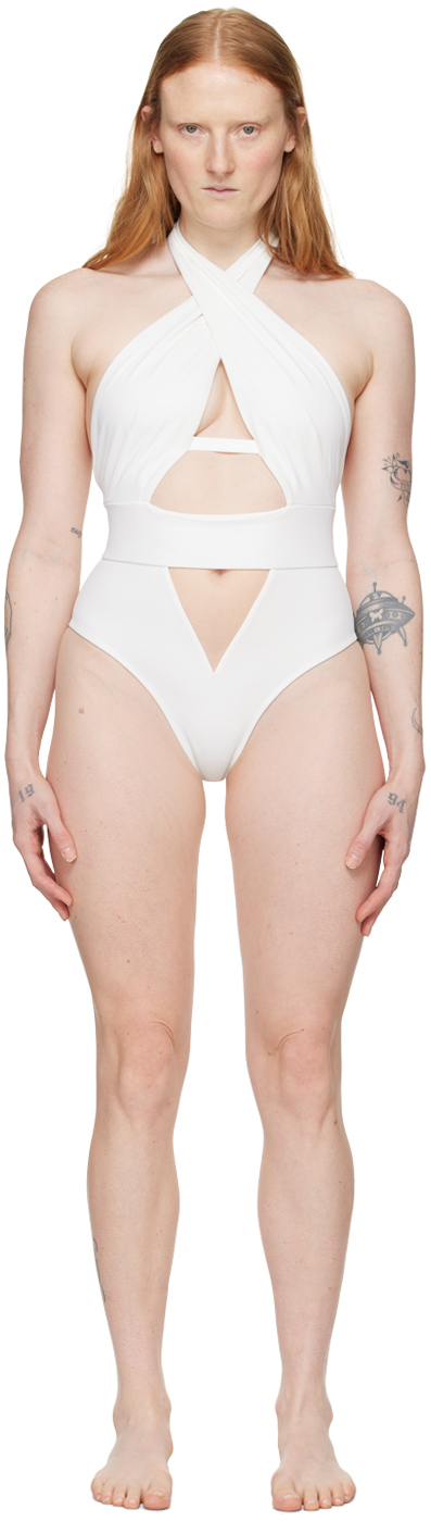 

Слитный купальник Anja Agent Provocateur, белый