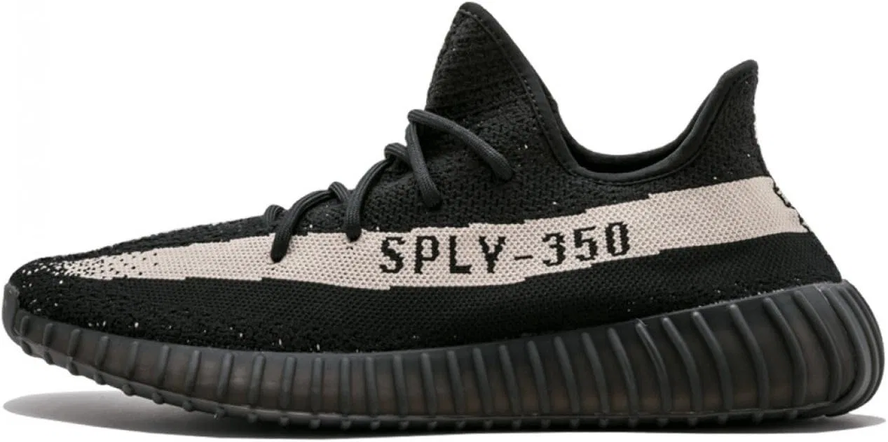 Мужские кроссовки Adidas Yeezy Boost 350 V2, Core Black/Core White-Core Black