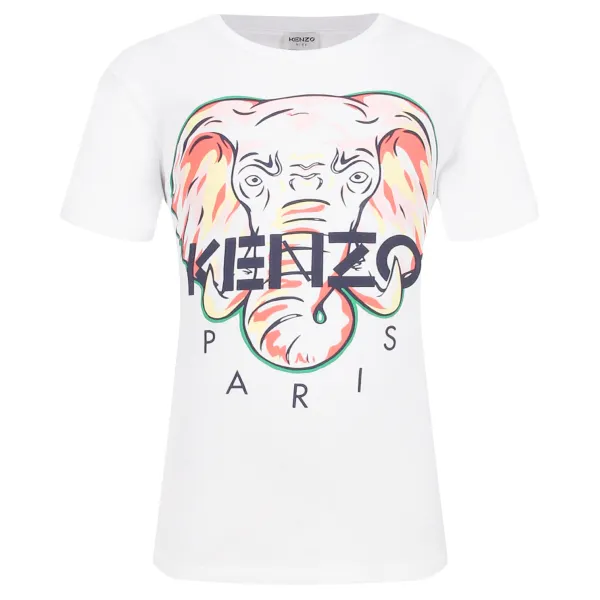 

Футболка стандартного кроя Kenzo Kids, белый