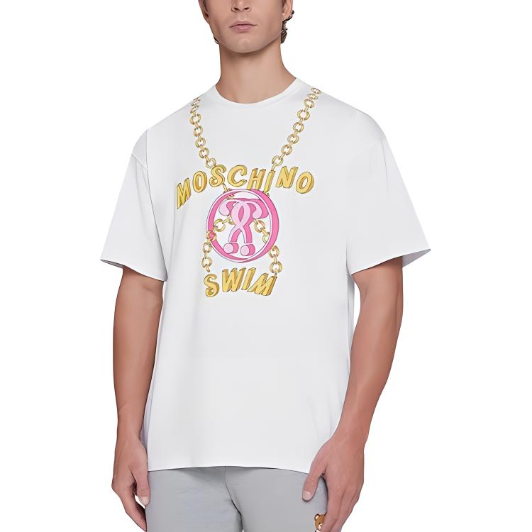 

Футболка мужская белая MOSCHINO