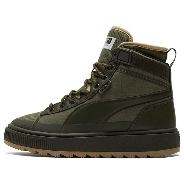 

Кеды PUMA Unisex Suede Mid WTR Sneakers Green, коричневый