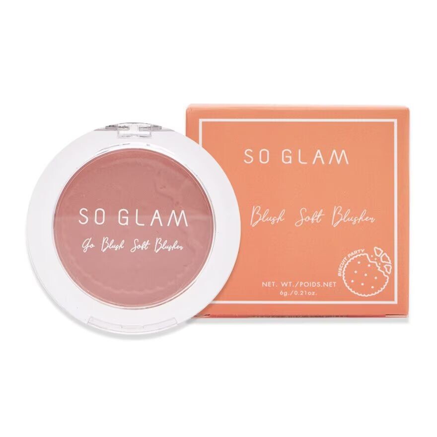 

So Glam Go Blush Мягкие румяна 6г. 06 Ванильное песочное печенье, Vanilla Shortbread