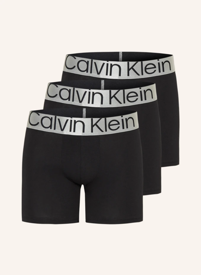 

Комплект из 3 боксеров steel cotton Calvin Klein, черный