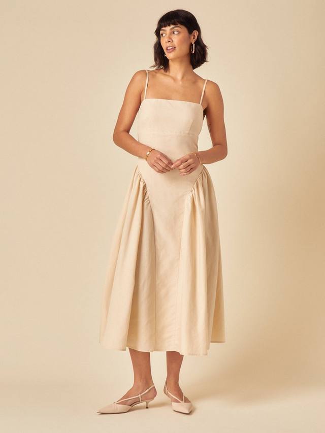 

Платье миди Lupin без рукавов Nobody's Child, Cream