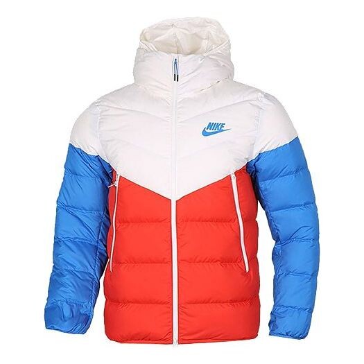 

Пуховик Nike Sportswear Windrunner Down Fill 'White Red Blue', белый