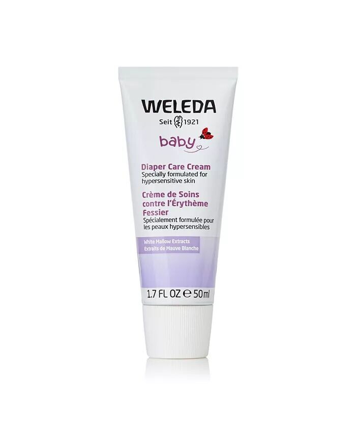 

Крем для ухода за подгузниками Sensitive Care Baby с экстрактом белой мальвы, 1,7 унции Weleda