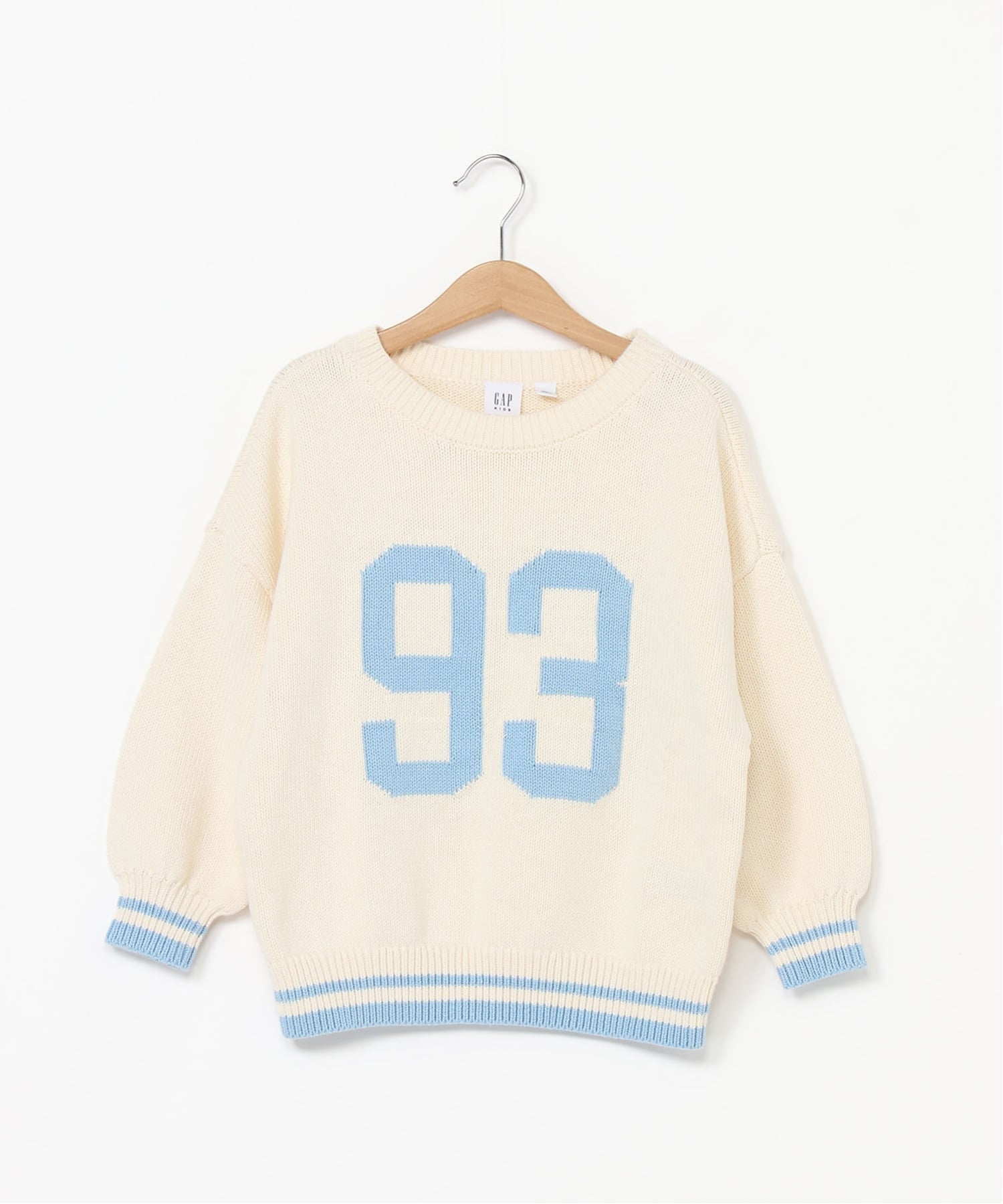 (K) Свободный свитер-туника (детский) GAP, ORGANIC_WHITE — фото 4