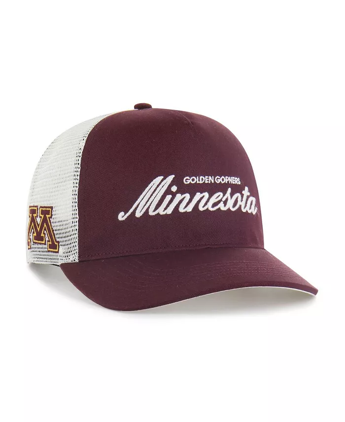 

Мужская и женская бордовая кепка Trucker Hitch с регулируемым креплением от Minnesota Golden Gophers Contemporary Basics Foundation '47 Brand