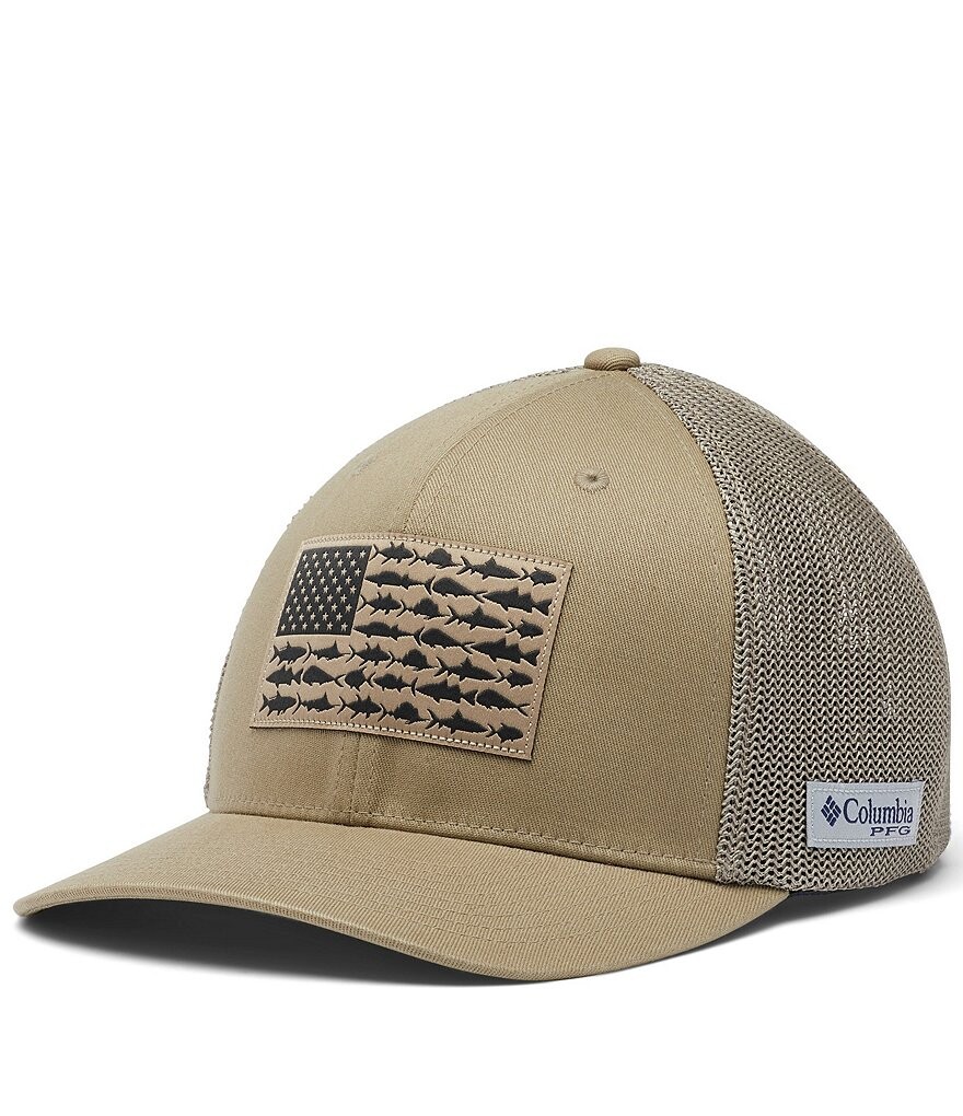 

Сетчатая кепка с флагом Columbia PFG Trucker, бежевый