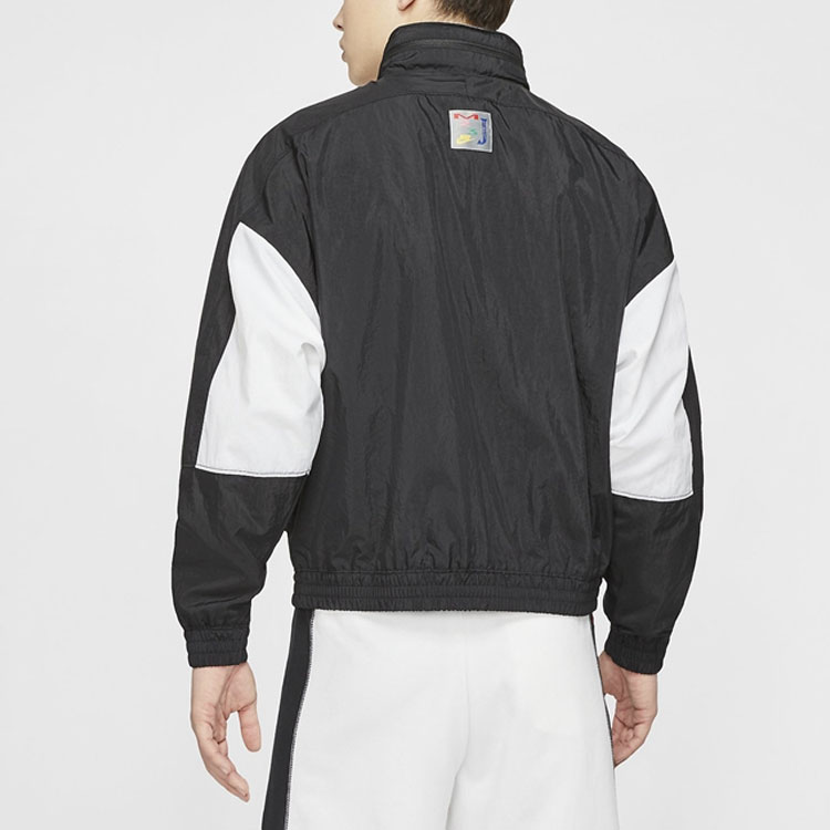 Jordan Спортивная куртка мужская черно-белая, Black White — фото 4