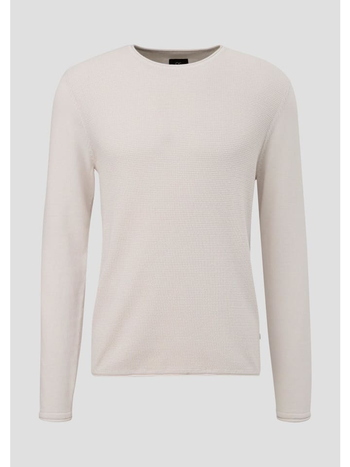 

QS Вязаный свитер светло-серого цвета (9000)