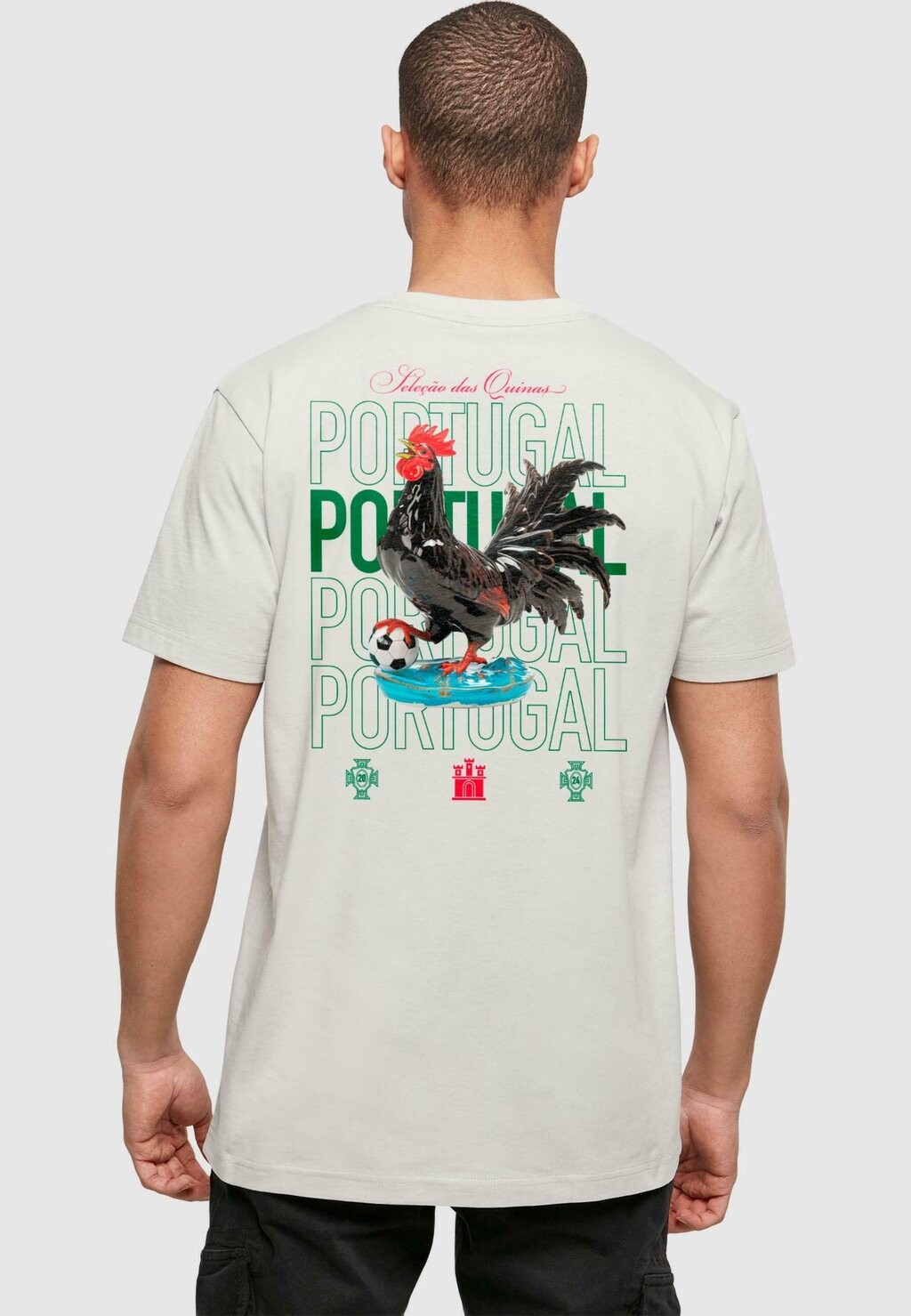 

Футболка с принтом GALO PORCELANA Mister Tee, светло-серый