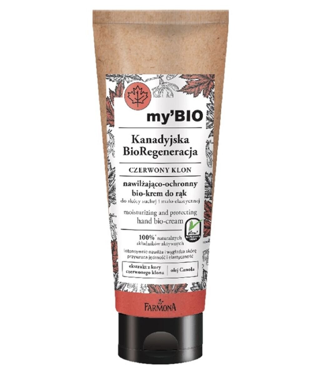 

Farmona, my'BIO Canadian Bio Regency Red Maple, увлажняющий и защитный биокрем для рук, 100 мл