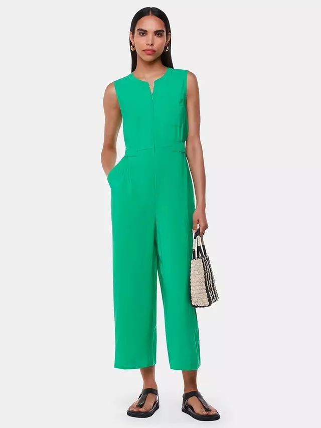 

Комбинезон Whistles Josie Zip Front, зеленый