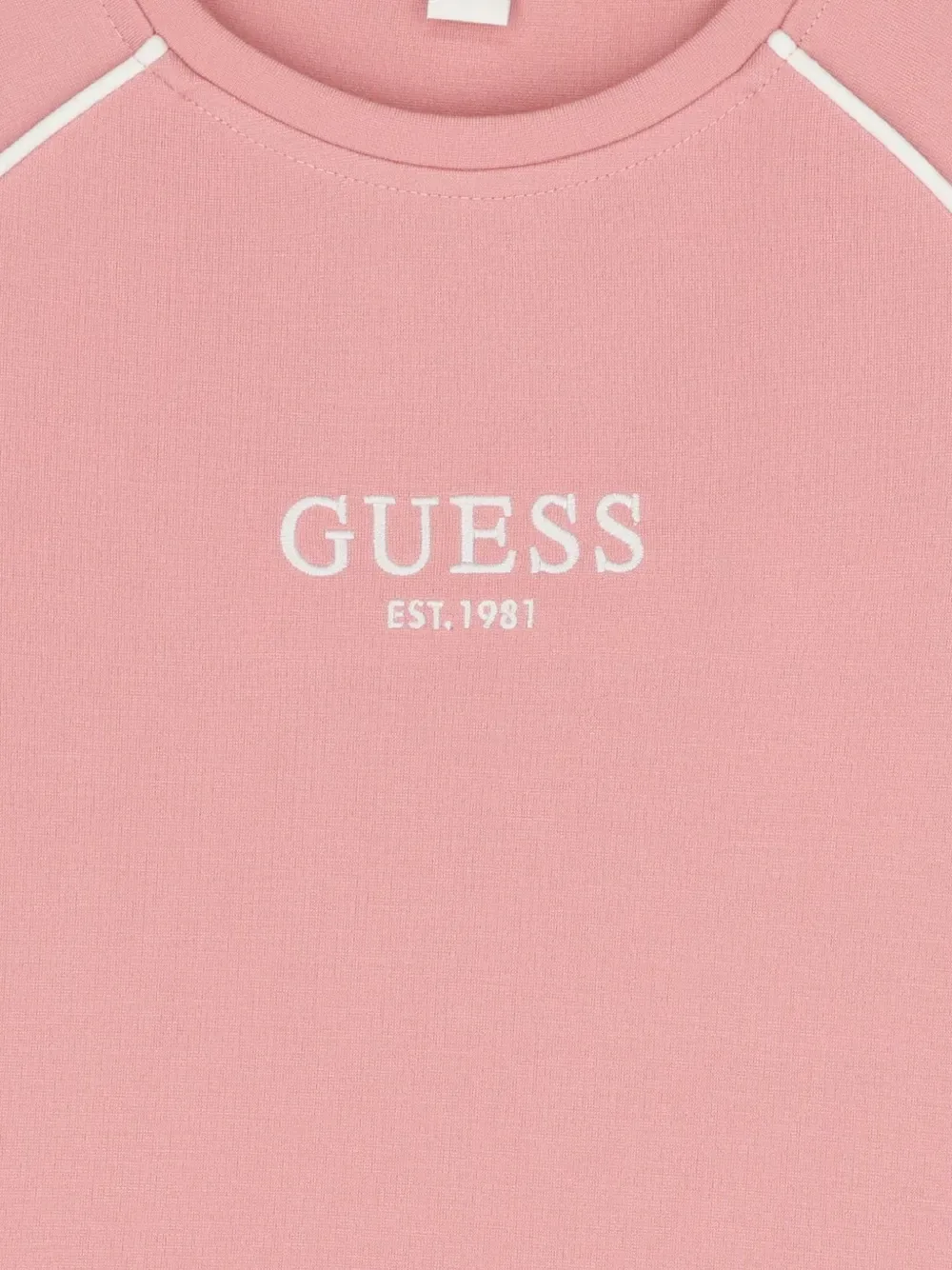 Платье с короткими рукавами и оборками Guess kids, розовый — фото 3