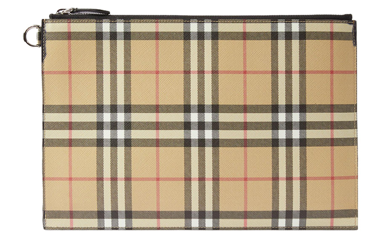 Burberry Винтажный клатч из искусственной кожи с хлопком — фото 3