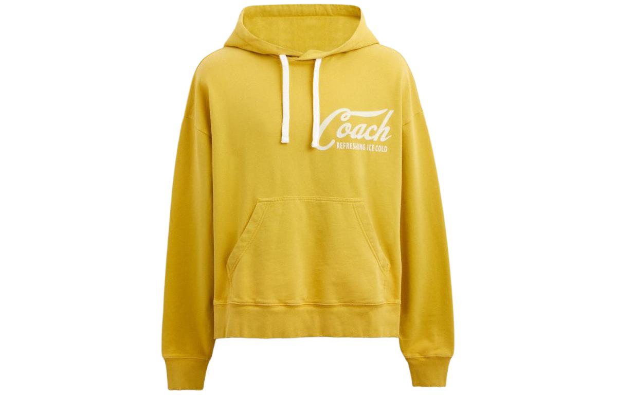

COACH SS24 Толстовка мужская желтая