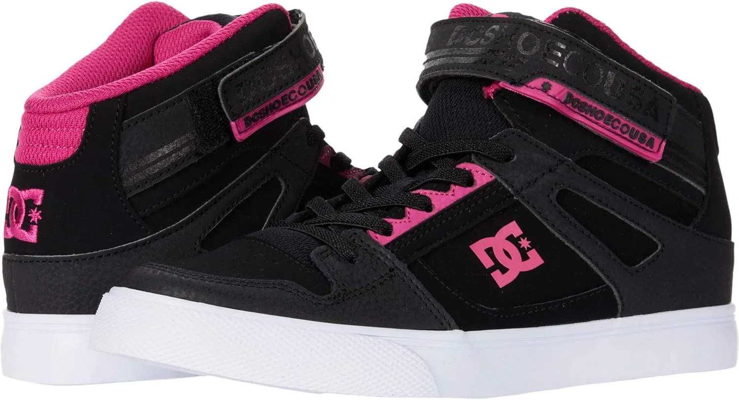 Кроссовки высокие DC Pure Hi Top Ev, черный/розовый/черный