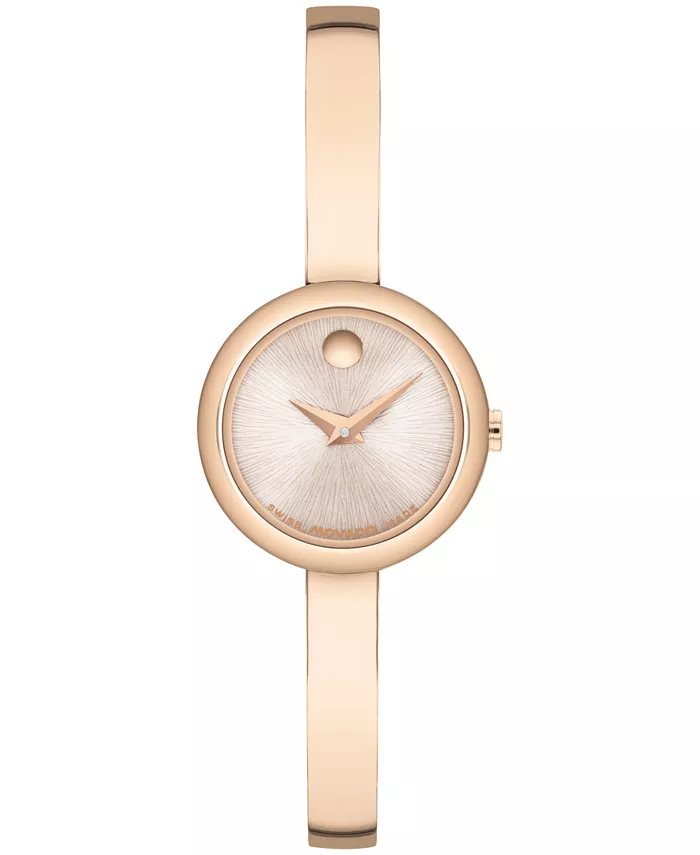 

Женские часы Museum Bangle Round Swiss Quartz Mid Rose, 21.50 мм Movado
