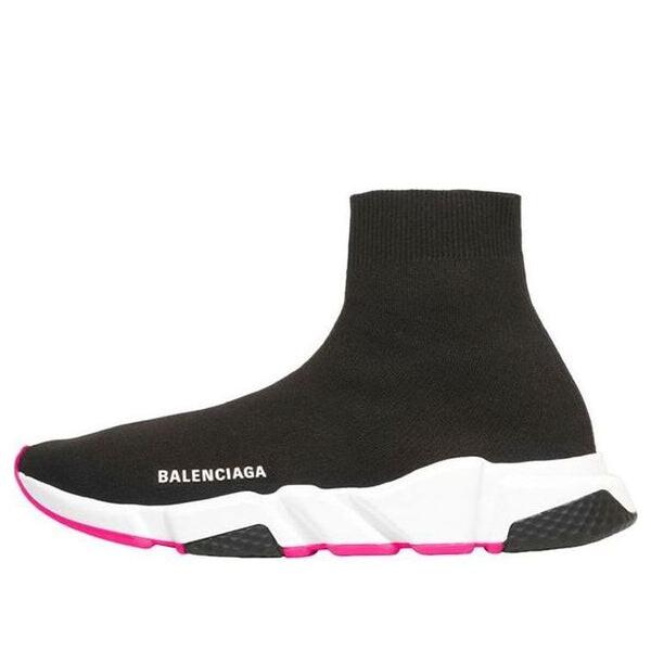 Кроссовки speed trainer 'black pink sole' Balenciaga, черный