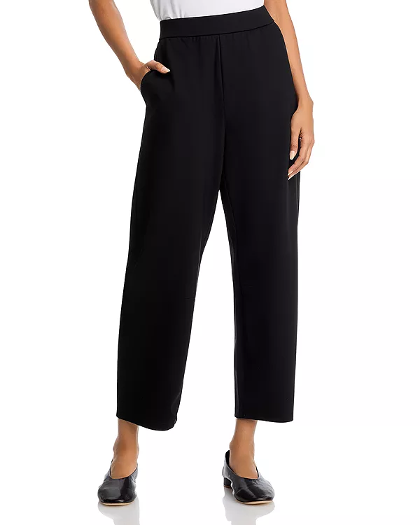 

Брюки с высоким подъемом голени Eileen Fisher, черный