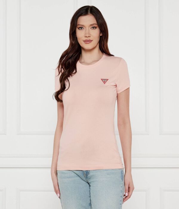 

Футболка женская Guess Jeans облегающего кроя, розовый