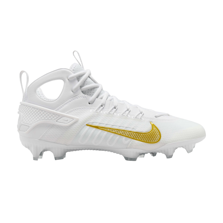 

Кроссовки Huarache 9 Elite Mid LAX 'White Metallic Vivid Gold', белый