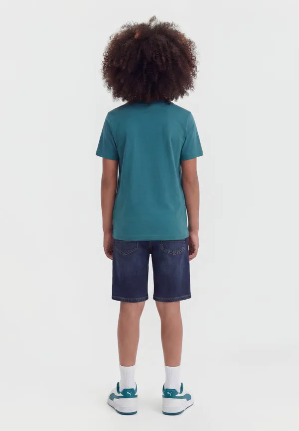 Футболка с логотипом, унисекс, базовая футболка Puma, Emerald Ice — фото 2