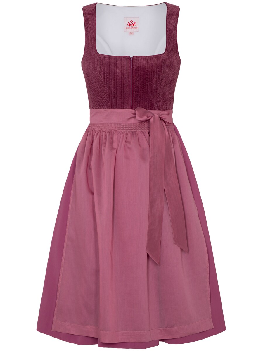 

Широкая юбка в сборку SPIETH & WENSKY Dasing, розовый/темно-розовый