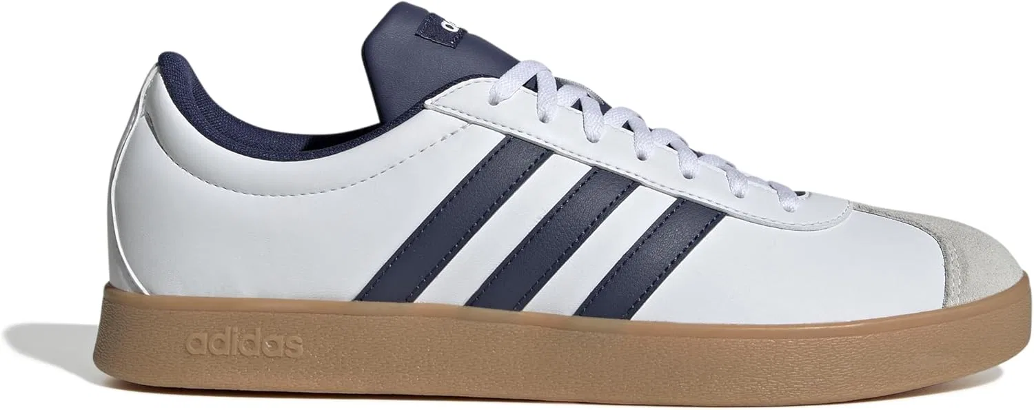 Мужские кроссовки Adidas VL Court Base, Ftwr White Dark Blue Orbit Grey — фото 2