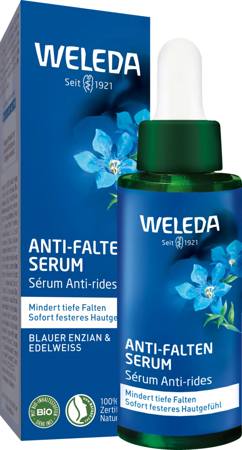 Сыворотка Weleda — Для лица Anti-Falten Serum Blauer Enzian & Edelweiss — фото 3