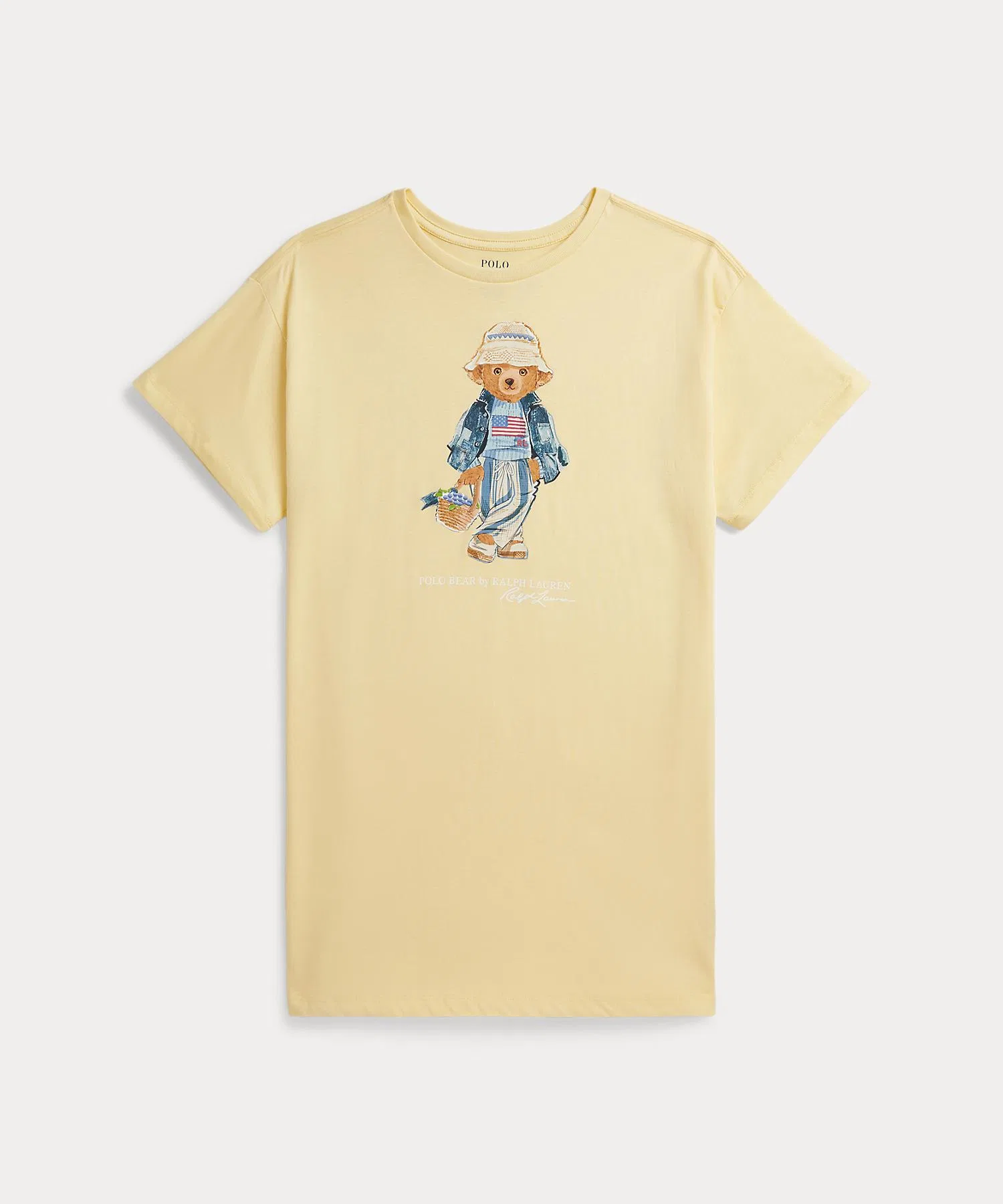 Детское платье Polo Ralph Lauren с принтом Polo Bear