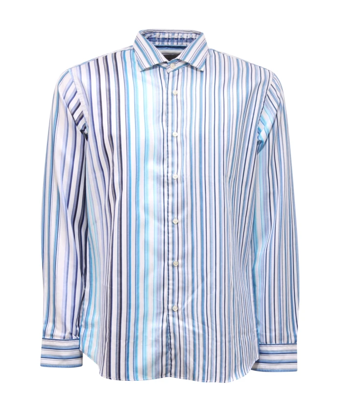 

Хлопковая рубашка Etro, синий