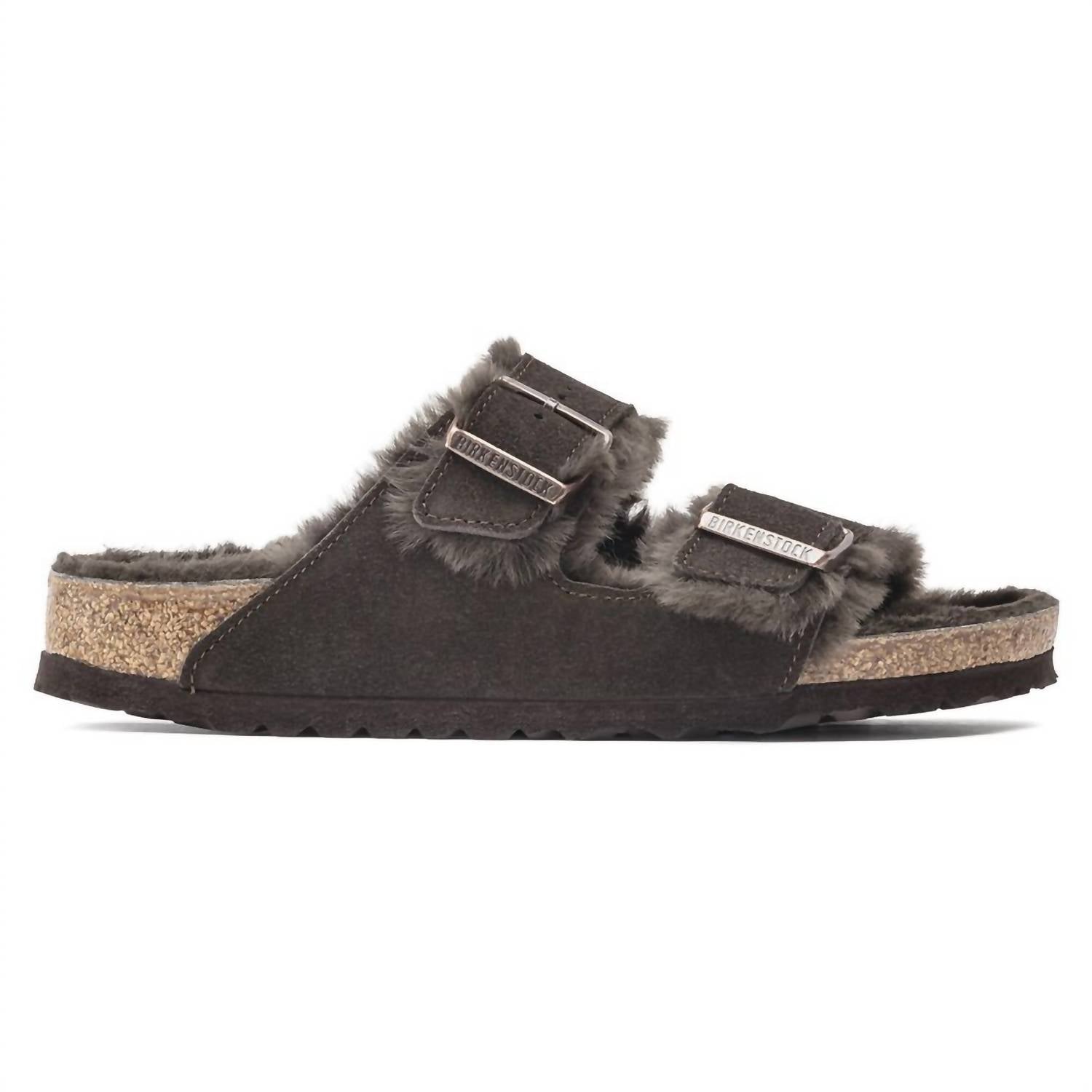Женские сандалии Arizona Shearling цвета мокко Birkenstock, цвет mocha — фото 2