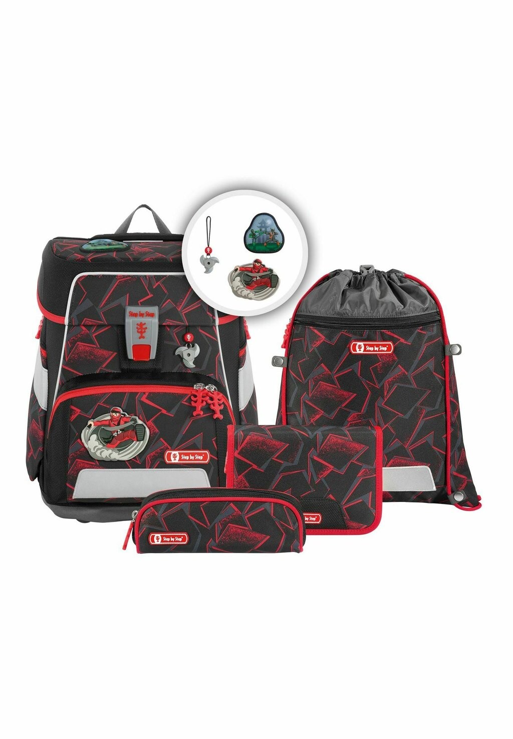 

Набор школьных сумок SPACE-SET 5TLG Step by Step, цвет ninja yuma