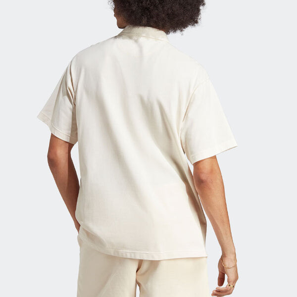 Футболка Adidas Premium Essentials Polo Shirt 'Beige', бежевый — фото 3
