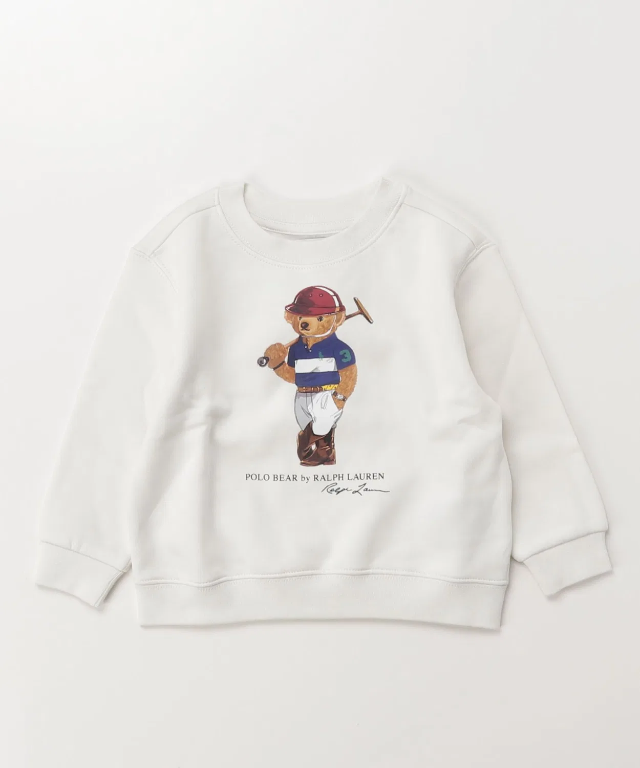 Флисовая толстовка Polo Bear Ralph Lauren белая — фото 4
